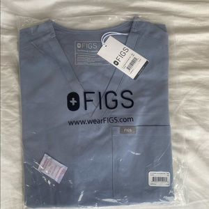 Figs vapor blue Catarina one pocket top
